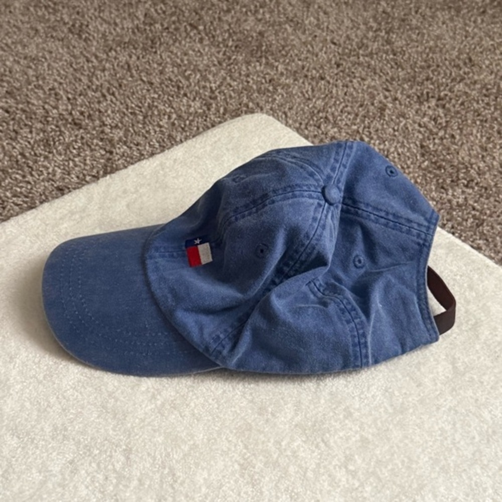 Texas Flag Embroidered Dad Hat Adams Blue Adjustable Strapback Baseball Cap - Picture 3 of 7